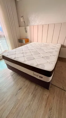 Conjunto Box Casal Essencial 138x65cm Molas Ensacadas Gazin