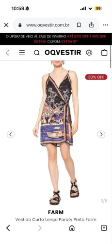 Vestido Farm nunca usado 
