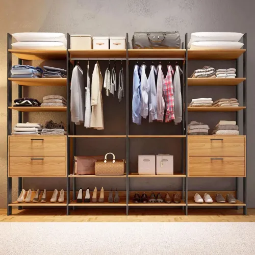 Guarda Roupa Closet com Prateleiras Dalla Costa 100% MDF