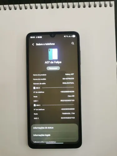 Galaxy A07 zap * 