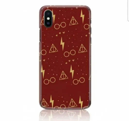 Capinha de Celular Samsung A56 Harry Potter Vermelha Vinho Dourada NOVA! 