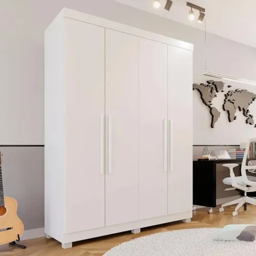 GUARDA ROUPA HAWAI 4 PORTAS EM 12X SEM JUROS