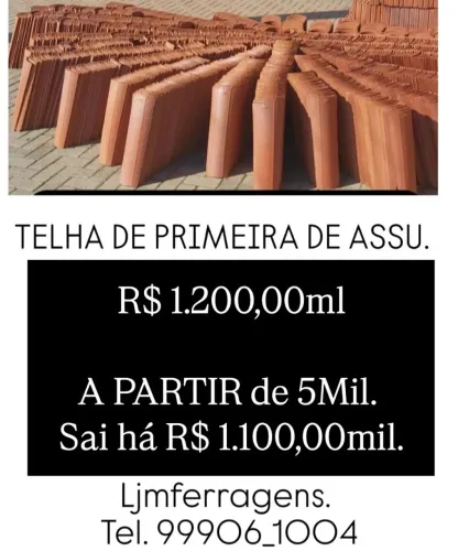 TELHA DE PRIMEIRA DE ASSU.