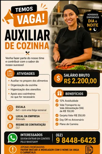 AUXILIAR DE COZINHA