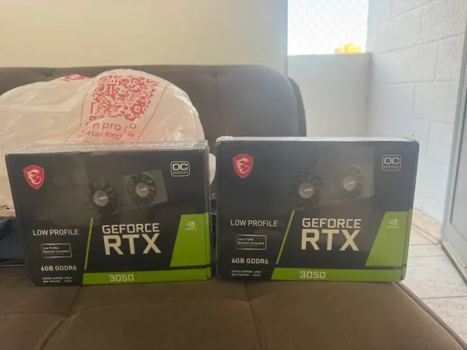 Rtx 3050 6gb nova lacrada nota e garantia