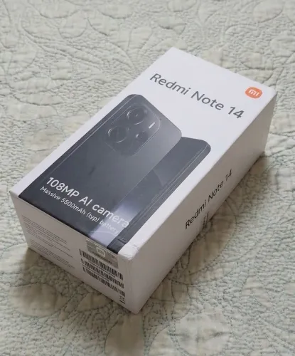 XIAOMI REDMI NOTE 14 (8GB+8GB | 256GB) | Câmera de 108MP | Bateria de 5500mAh