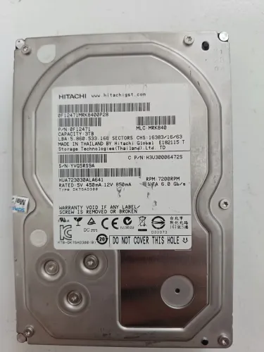 Hd Hitachi 3TB novo sem uso