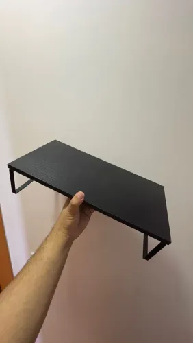 Suporte Elevado para Monitor MDF com Pés de Metal