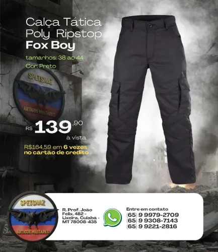Calça Tática Poly Rip Stop
