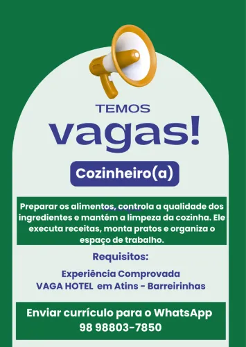 Vaga Cozinheiro(a)