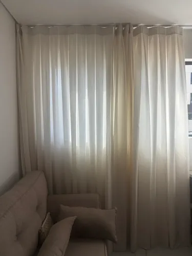 Cortinas 2,5 por 2,5 tecido sofisticado 