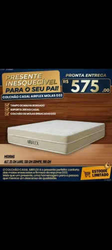 Colchão Casal D33 Molas Ensacadas