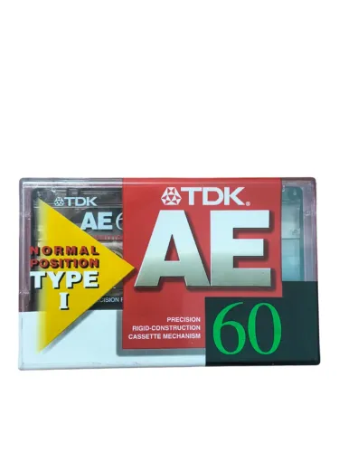 Fita K7 Cassete Audio TDK AE 60 Japonesa Virgem Lacrada