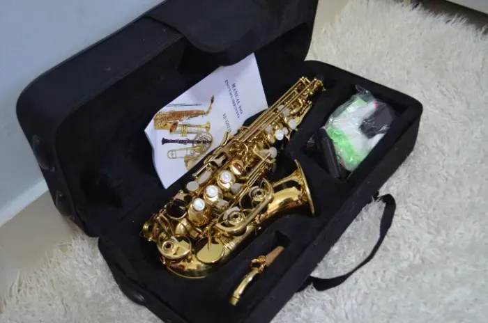 Sax Soprano Curvo Si Bemol VEDO ((( Novo )))