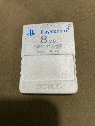 Memory Card Original Sony Prata PlayStation 2