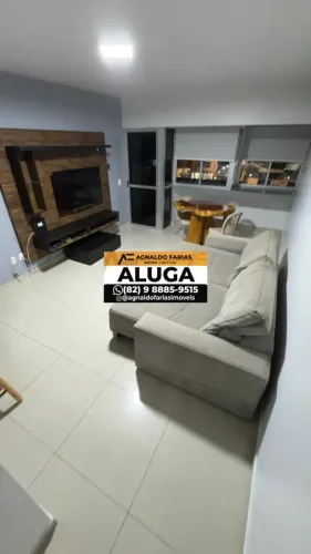 Alugo apartamento mobiliado de 59m² em Ponta Verde - Maceió - AL