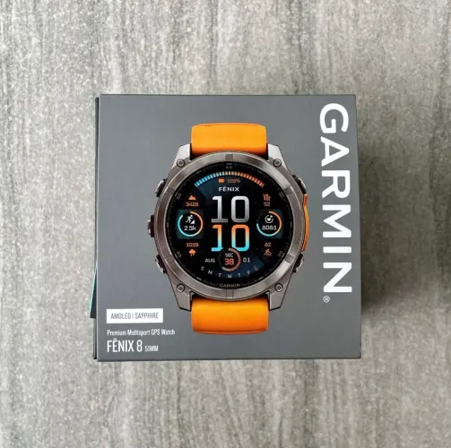 Relogio Garmin Fenix 8 51mm Orange amoled Saphira