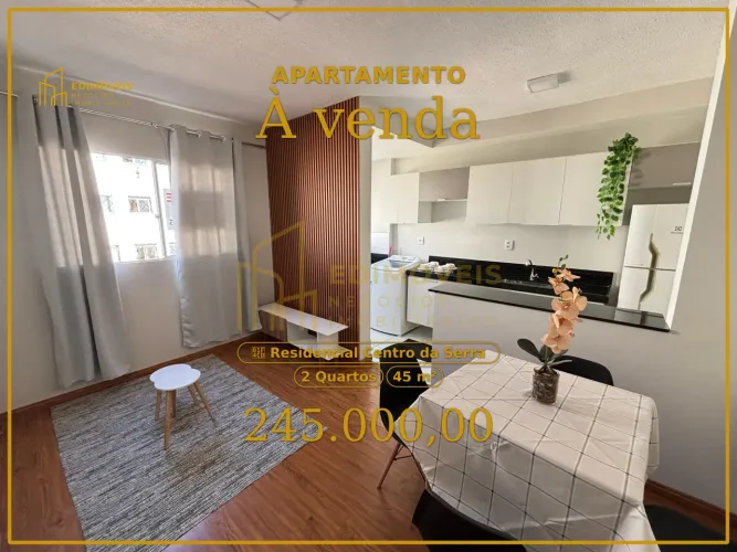 Seu novo lar no Residencial Centro da Serra: Apartamento com 2 quartos e lazer completo!