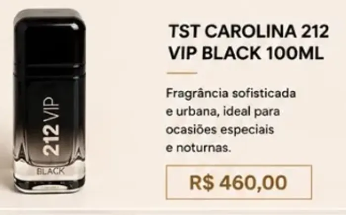 Perfume Carolina 212 VIP Black 100ml