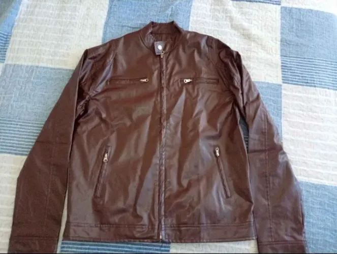 CASACO COURO tamanho M