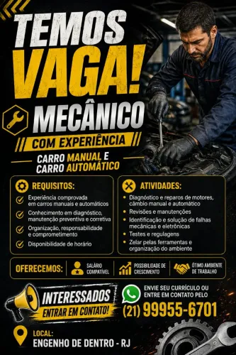 PRECISA-SE DE MECÂNICO