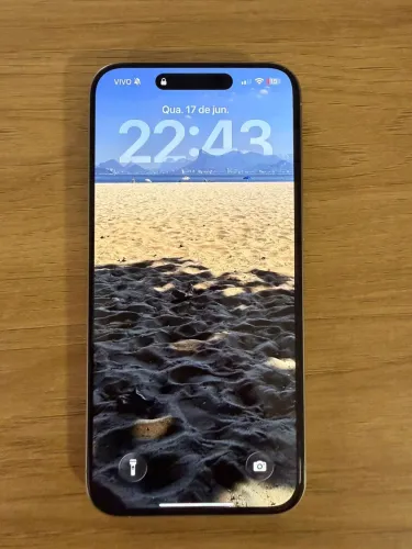 iPhone 15 Pro Max Branco Titânio