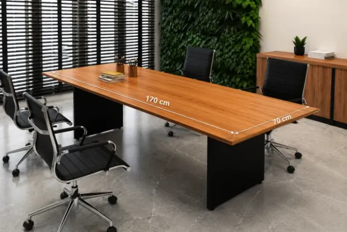 MESA DE REUNIÃO 170x70 CM conpacta moderna queima de estoque - PROMOÇÃO!