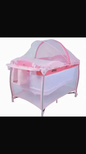Berço portátil rosa Burigotto