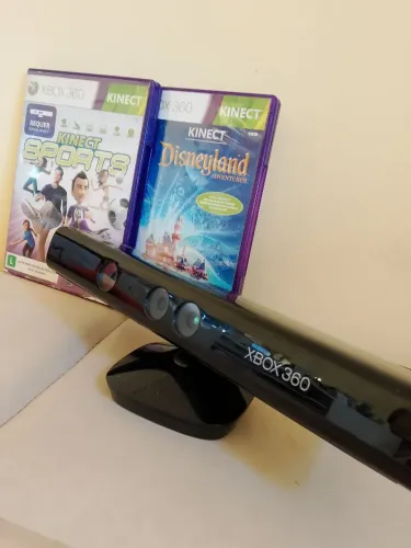 Sensor Kinect Xbox 360 + 2 Jogos Originais