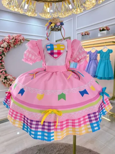 Vestido junino infantil