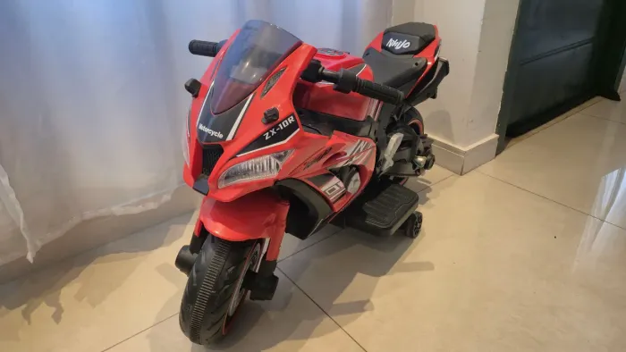 Moto Elétrica Infantil Esportiva 12v Estilo Kawasaki Ninja