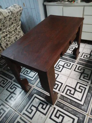 Mesa rústica de madeira 1,14 por 60cm