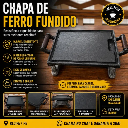 Chapa de ferro fundido