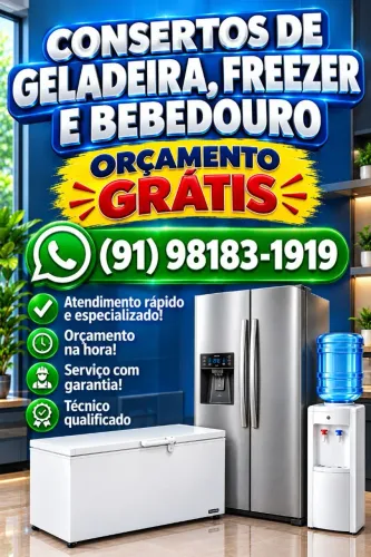 Técnico em Refrigeração, Assistência de Geladeiras, Freezer Refrigeradores, arcondicionado