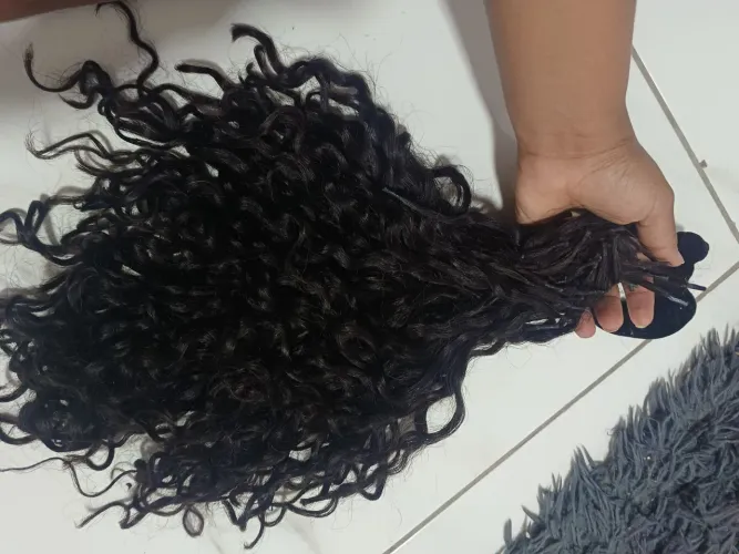 Cabelo 100%humano cacho 2 com queratina na ponta