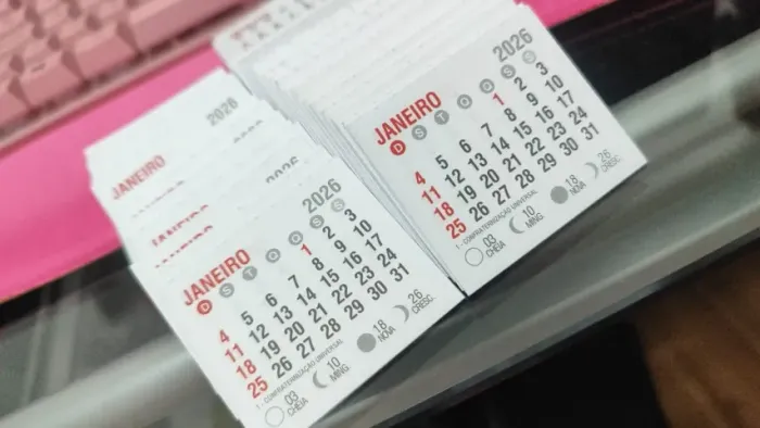 Mini Calendários para Personalização