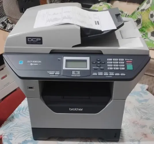 Impressora Multifuncional Brother Dcp-8080dn Cinza - Pra Sair Hoje