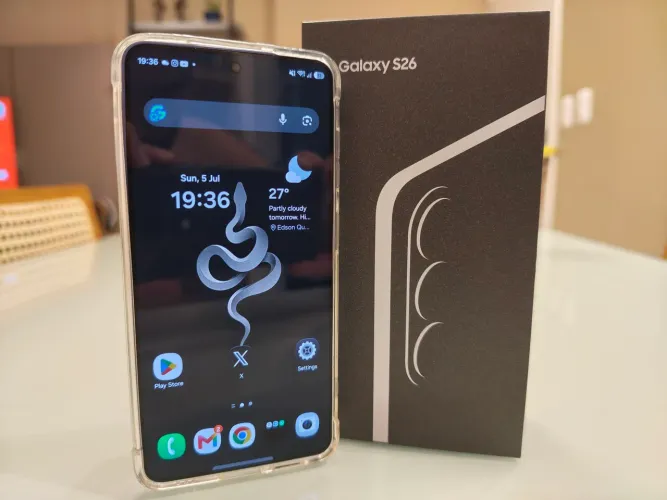 Smartphone Samsung Galaxy S26 - 256Gb - 1 mês de uso, nota fiscal e garantia
