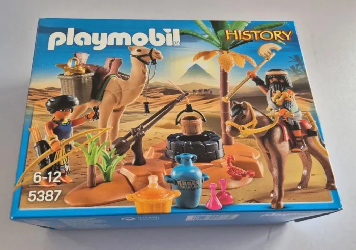 Playmobil History 5387- Oásis com Camelo, poço e guerreiros Egípcios novo com caixa