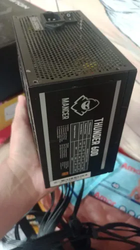 Fonte Mancer Thunder 600w, 1 ano de uso