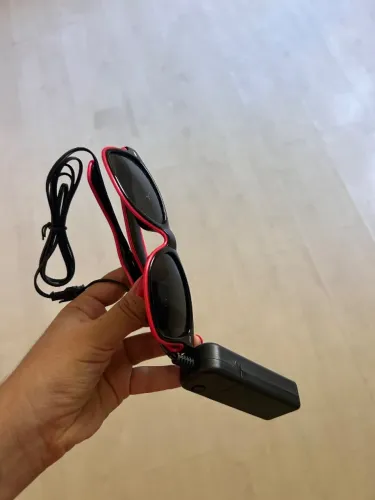 Óculos led neon rave