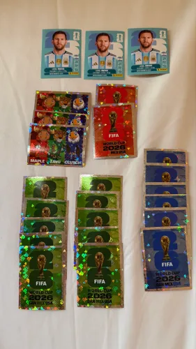 Figurinhas FWC e do Messi