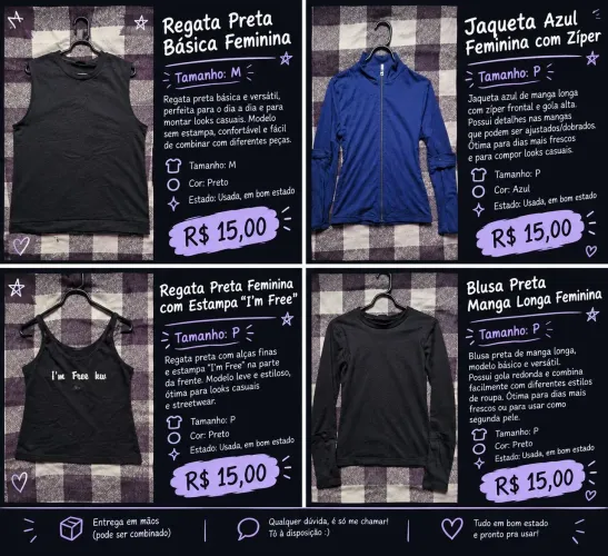 Desapego Blusinhas de Frio e Regata!