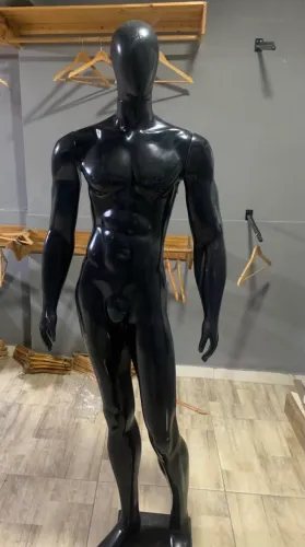 Manequim Masculino Preto Corpo Inteiro - Ótimo Estado