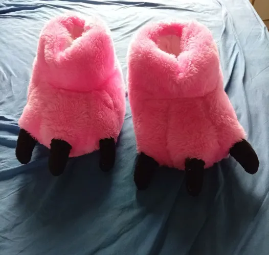 Pantufa 35 rosa de garra 