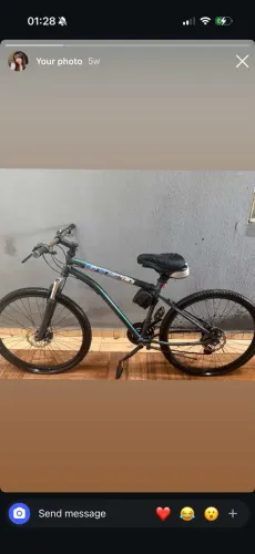 Vendo Mountain Bike GTS M3 Racing usada, Aro 27.5 com pneus novos medida 27.5x2.00.
