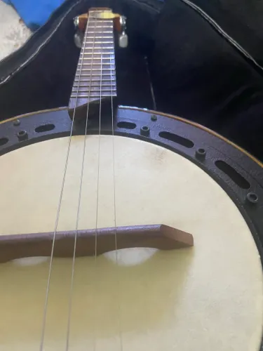 Banjo de Luthier (Marfin) elétrico , com Semi case 