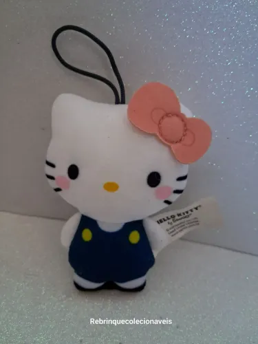 Miniatura  Pelúcia colecionável Hello Kitty vestido Azul marinho 