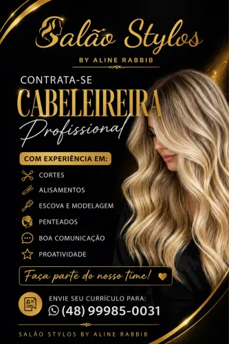 Contratação de cabeleireira 