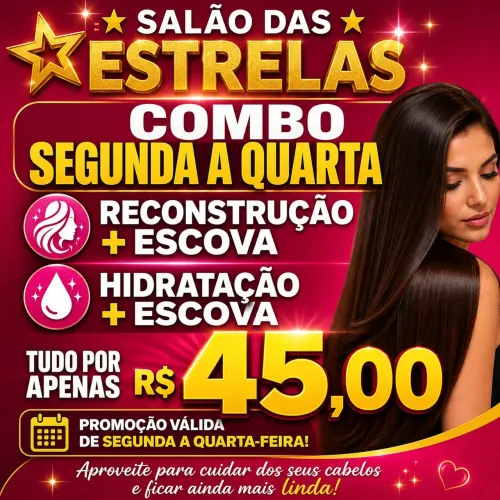 ? PROMOÇÃO POR TEMPO LIMITADO<br>? VAGAS LIMITADAS DA SEMANA